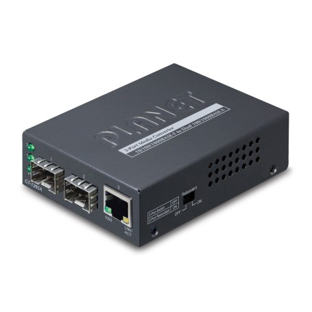 PLANET 1-Port 10/100/1000Base-T convertitore multimediale di rete 1000 Mbit/s Nero (GT-1205A-UK)