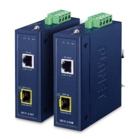 PLANET IECC-210-KIT convertitore multimediale di rete Blu
