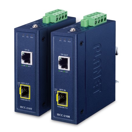 PLANET IECC-210-KIT convertitore multimediale di rete Blu