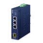 PLANET Industrial 3-Port RJ45 + convertitore multimediale di rete Blu (IECJ-410FT)