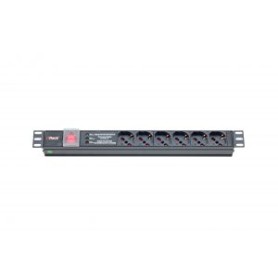 ITRack 309145 unità di distribuzione dell'energia (PDU) 6 presa(e) AC 1U Nero (ITR-309145)