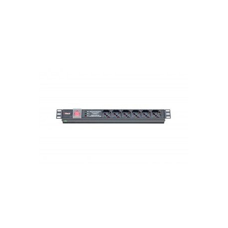 ITRack 309145 unità di distribuzione dell'energia (PDU) 6 presa(e) AC 1U Nero (ITR-309145)