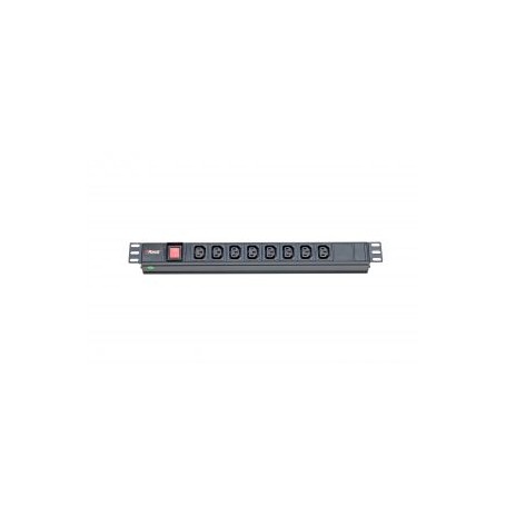 ITRack 309146 unità di distribuzione dell'energia (PDU) 8 presa(e) AC 1U Nero (ITR-309146)