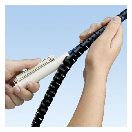 Panduit PW75F-C organizer per cavi Guaina intrecciata per cavi Nero 1 pz (PW75F-C)