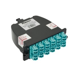 Panduit FC2ZN-24-10AS adattatore di fibra ottica LC 1 pz Nero, Turchese (FC2ZN-24-10AS)
