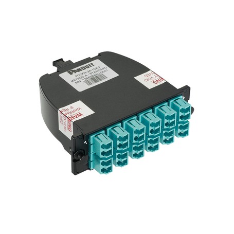 Panduit FC2ZN-24-10AS adattatore di fibra ottica LC 1 pz Nero, Turchese (FC2ZN-24-10AS)