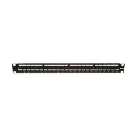 PANN.1U PER 24 RJ45S KEYSTONE NERO (KP24WSBL)