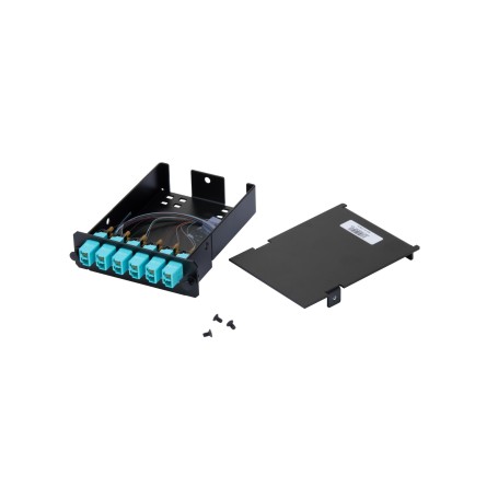 Panduit FCS9N-12-10P adattatore di fibra ottica LC 1 pz Nero