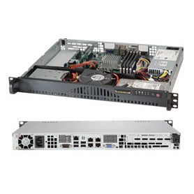 Supermicro SuperServer 5018A-MLTN4 Rack (1U) Nero, Argento (SYS-5018A-MLTN4)