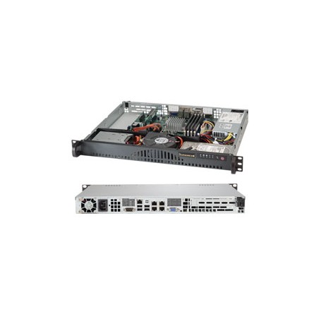 Supermicro SuperServer 5018A-MLTN4 Rack (1U) Nero, Argento (SYS-5018A-MLTN4)