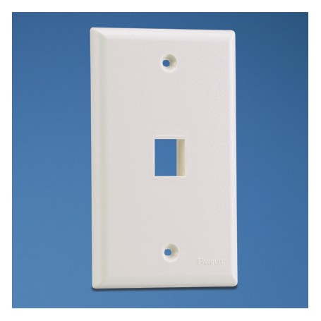 Panduit NK1FNIW Placca copripresa e copri interruttori Bianco