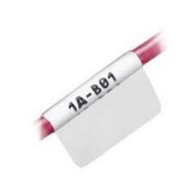 Panduit S050X125YAJ etichetta per stampante Trasparente, Bianco Etichetta per stampante autoadesiva