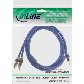 InLine 4043718032006 cavo audio 2 m 2 x RCA 3.5mm Blu (4043718032006) (89939P)