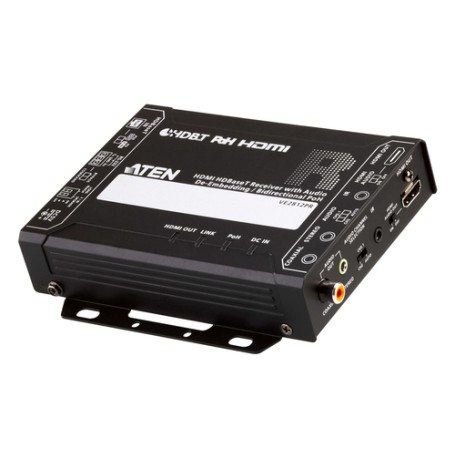 ATEN Ricevitore HDBaseT HDMI con de-embedding audio / PoH bidirezionale (4 K a 100 m) (HDBaseT Class A) (PoH PSE e PD) (VE2812PR-AT-G)