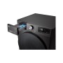 LG F2V7SLIM9B lavatrice Caricamento frontale 9 kg 1160 Giri/min Nero
