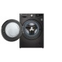 LG F6WV710P2S lavatrice Caricamento frontale 10,5 kg 1560 Giri/min Nero, Acciaio inox