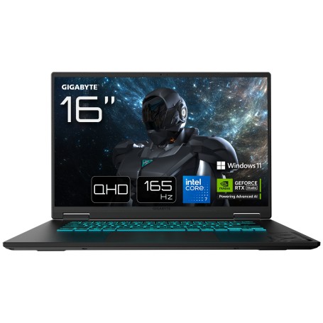 GIGABYTE GAMING A16 PRO DYHG5DECC4SH laptop Intel Core 7 240H Computer portatile 40,6 cm (16") Quad HD+ 32 GB LPDDR5x-SDRAM 1 TB