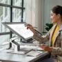 ALOGIC Clarity Fold Touch Monitor PC 68,6 cm (27") 3840 x 2160 Pixel 4K Ultra HD Touch screen Nero, Argento (27C4KPDTF)