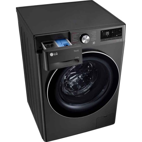 LG F6WV710P2S lavatrice Caricamento frontale 10,5 kg 1560 Giri/min Nero, Acciaio inox