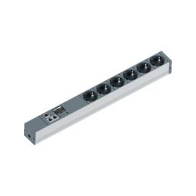 Bachmann BlueNet BN2000 unità di distribuzione dell'energia (PDU) 6 presa(e) AC 1U Nero, Argento (329.3009)