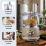 Ariete Linea Vintage 1781 Robot da cucina Vintage, 1000W, Capacità 2,1L (utilizzabile 1,2L), Per preparazione impasti, Beige (ARI-1781BEIGE)