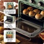 Ariete 4632 Friggitrice ad aria e forno Vintage, 1400W, 2in1, Capacità 16L, Accessori inclusi, Timer 60 minuti, Doppio vetro, V (ARI-4632VERDE)