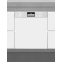 Lavastoviglie semi-integrata Exquisit EGSP9614-EB-030B, larghezza 60 cm, 14 coperti, ECO, Aquastop, acciaio inox.