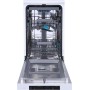 Lavastoviglie a libera installazione Gorenje GS541D10W, larghezza 45 cm, 11 coperti, sistema click-clack, bianca
