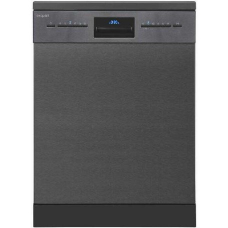 Lavastoviglie Exquisit GSP9614-030B, larghezza 60 cm, 14 coperti, QuaStop, 6 programmi, illuminazione interna, acciaio inox.