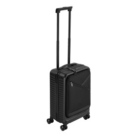 Rivacase Clark Trolley Guscio rigido Nero 28 L Alluminio, Policarbonato (PC), Poliestere (8181 BLACK)
