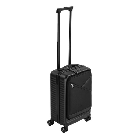 Rivacase Clark Trolley Guscio rigido Nero 28 L Alluminio, Policarbonato (PC), Poliestere (8181 BLACK)
