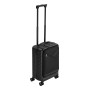 Rivacase Clark Trolley Guscio rigido Nero 28 L Alluminio, Policarbonato (PC), Poliestere (8181 BLACK)