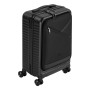 Rivacase Clark Trolley Guscio rigido Nero 28 L Alluminio, Policarbonato (PC), Poliestere (8181 BLACK)