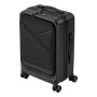 Rivacase Clark Trolley Guscio rigido Nero 28 L Alluminio, Policarbonato (PC), Poliestere (8181 BLACK)