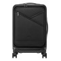 Rivacase Clark Trolley Guscio rigido Nero 28 L Alluminio, Policarbonato (PC), Poliestere (8181 BLACK)