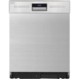 Lavastoviglie da incasso Exquisit EGSP9614-EF-030B, larghezza 60 cm, 14 coperti, Aquastop, acciaio inox.
