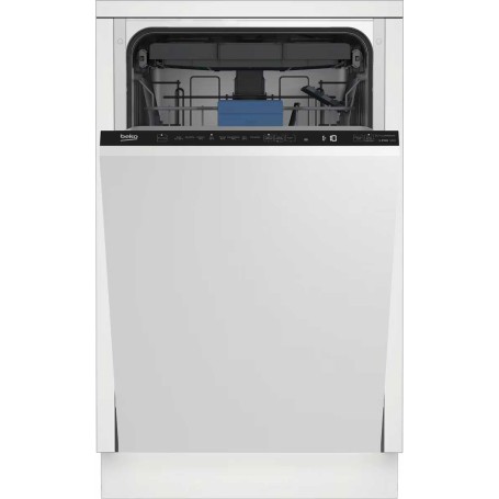 Lavastoviglie Beko BDIS38040Q completamente integrata, larghezza 45 cm, 10 coperti, Fast+, 8 programmi.