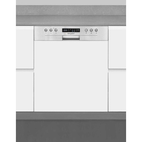 Lavastoviglie semi-integrata Exquisit EGSP9414-EB-030D, larghezza 60 cm, 14 coperti, Aquastop, 6 programmi.