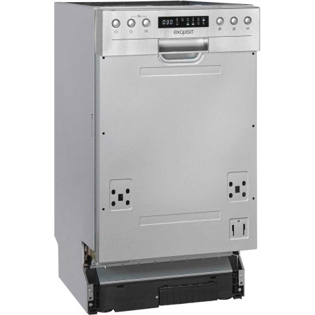 Lavastoviglie semi-integrata Exquisit EGSP9410-EB-030D, larghezza 45 cm, 10 coperti, 6 programmi.