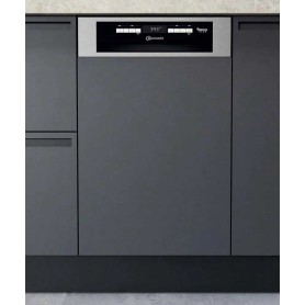 Lavastoviglie semi-integrata Bauknecht BSBO 3O23 PF X, larghezza 45 cm, 10 coperti, effetto acciaio inox
