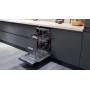 Lavastoviglie semi-integrata Bauknecht BSBO 3O23 PF X, larghezza 45 cm, 10 coperti, effetto acciaio inox