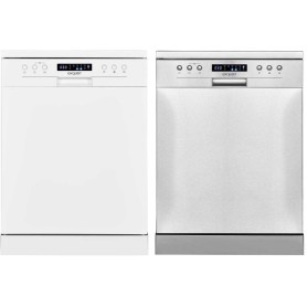 Lavastoviglie a libera installazione Exquisit GSP9414-030D, larghezza 60 cm, 14 coperti, 6 programmi, display a LED.