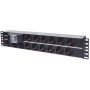 Intellinet 714051 unità di distribuzione dell'energia (PDU) 15 presa(e) AC 2U Alluminio, Nero (714051)