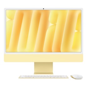Apple iMac Apple M M4 59,7 cm (23.5") 4480 x 2520 Pixel PC All-in-one 16 GB 256 GB SSD macOS Sequoia Wi-Fi 6E (802.11ax) Giallo (Z1E3D/A)