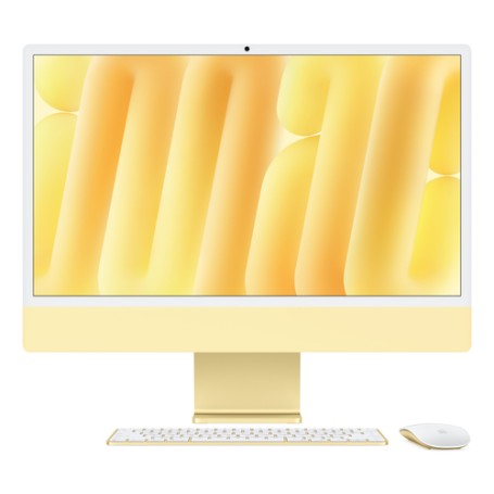 Apple iMac Apple M M4 59,7 cm (23.5") 4480 x 2520 Pixel PC All-in-one 16 GB 256 GB SSD macOS Sequoia Wi-Fi 6E (802.11ax) Giallo (Z1E3D/A)
