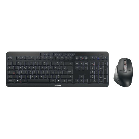 CHERRY Stream desktop ultimate tastiera Mouse incluso Casa/ufficio USB + RF Wireless + Bluetooth AZERTY Francese Nero (JD-8570FR-2)