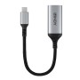 Lindy 43428 cavo e adattatore video 0,15 m USB tipo-C HDMI Grigio