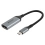 Lindy 43428 cavo e adattatore video 0,15 m USB tipo-C HDMI Grigio