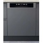 Lavastoviglie semi-integrata Bauknecht BBC 3T333 PF X, larghezza 60 cm, 14 coperti, finitura effetto acciaio inox.