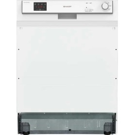 Lavastoviglie semi-integrata Sharp QW-HX12S47EW-DE, larghezza 60 cm, 13 coperti, AquaStop, bianca, (10757082)